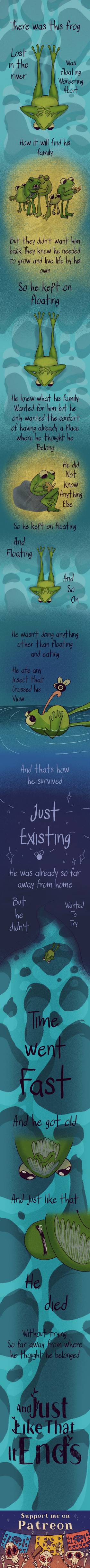  Sad frog story