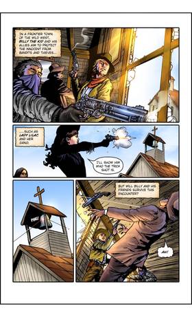Read Billy The Kid Meets the Masked Striker  1 Page 3 in English