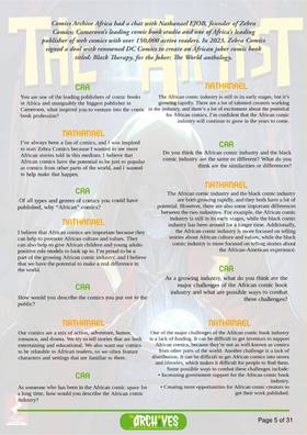 Read THE ARCHIVES MAGAZINE Vol 1 Issue 1  1 Page 5 in English