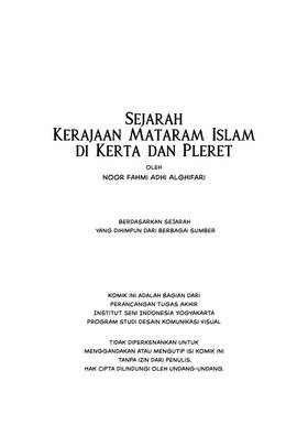 Read Sejarah Kerajaan Mataram Islam di Kerta dan Pleret  1 Page 2 in Indonesian