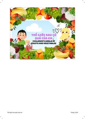Read Thế giới rau củ quả của em   2 Page 1 in Vietnamese