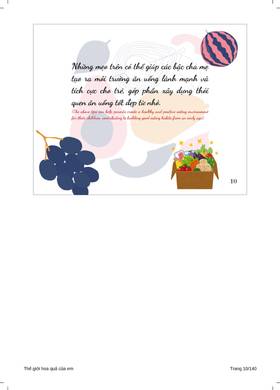 Read Thế giới rau củ quả của em   2 Page 10 in Vietnamese