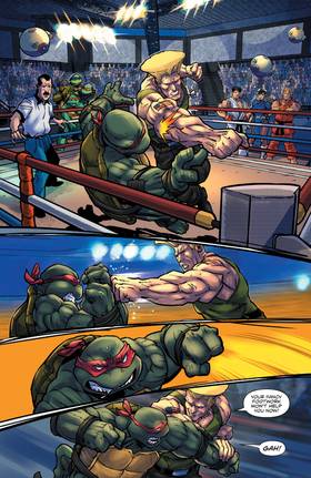 Read Teenage Mutant Ninja Turtles Vs. Street Fighter  1 Page 6 in English