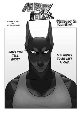 Read Andrew & Helga (A furry x human comic)  3 Page 1 in English