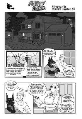 Read Andrew & Helga (A furry x human comic)  4 Page 1 in English