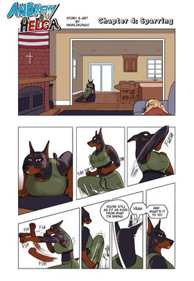 Read Andrew & Helga (A furry x human comic)  5 Page 2 in English