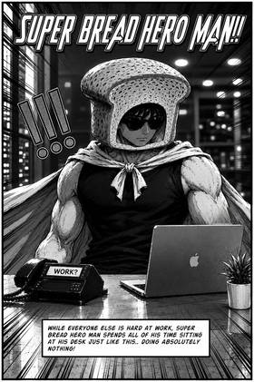 Read Super Bread Hero Man  1 Page 1 in English