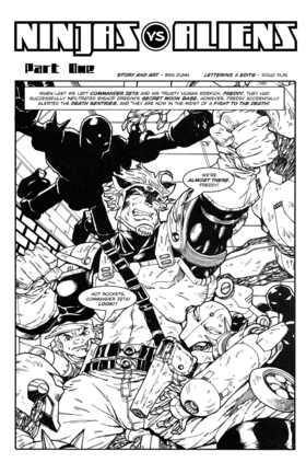 Read Ninjas vs. Aliens  1 Page 3 in English
