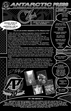 Read Oz: The Manga  1 Page 2 in English
