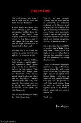 Read Age of Yokai Complete  1 Page 3 in English