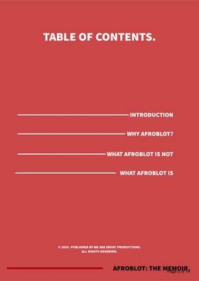 Read AFROBLOT: THE MEMOIR  1 Page 5 in English
