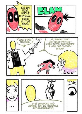 Read Gwenpool Saves Worlds  1 Page 4 in Italian