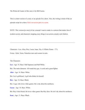 Read Bright Town Stories (Working Title)  1 Page 1 in English