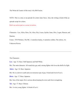 Read Let’s Fight (Working Title)  1 Page 1 in English