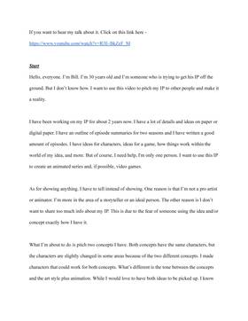 Read Info About My IP / Series - I Want To Make A Cartoon Or Anime  1 Page 1 in English