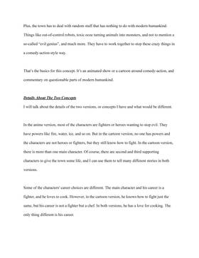 Read Info About My IP / Series - I Want To Make A Cartoon Or Anime  1 Page 4 in English