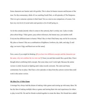 Read Info About My IP / Series - I Want To Make A Cartoon Or Anime  1 Page 5 in English