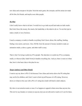 Read Info About My IP / Series - I Want To Make A Cartoon Or Anime  1 Page 6 in English