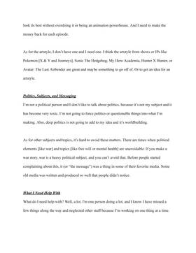 Read Info About My IP / Series - I Want To Make A Cartoon Or Anime  1 Page 8 in English