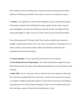 Read Info About My IP / Series - I Want To Make A Cartoon Or Anime  1 Page 9 in English
