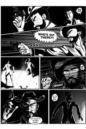 Read SHADOWS IN THE WEST | Horror Comic Short | FREE  1 Page 8 in English
