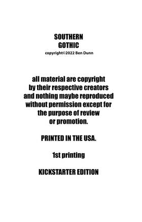Read SOUTHERN GOTHIC vol.2  1 Page 3 in English
