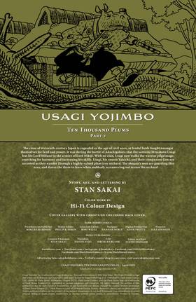 Read Usagi Yojimbo: Ten Thousand Plums  2 Page 2 in English