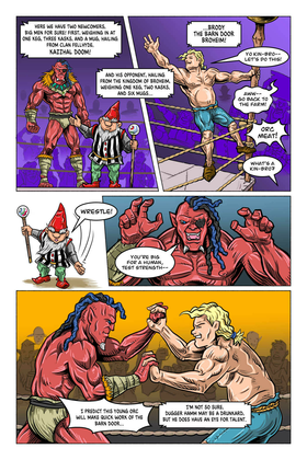 Read DUNGEON WRESTLERS  4 Page 1 in English