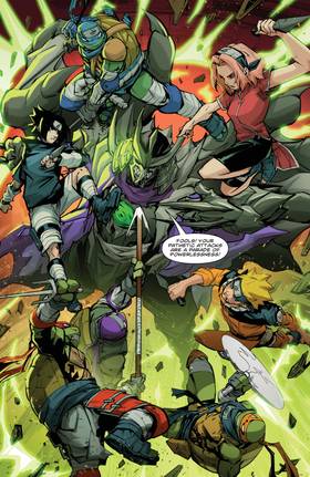 Read Teenage Mutant Ninja Turtles x Naruto  4 Page 3 in English