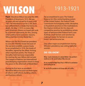 Read The Presidents of the United States from 28-46  1 Page 8 in English