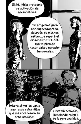 Read CRÓNICAS DEL PLURIVERSO: THE SIDEWAYS (SPINOFFS & ORIGIN STORIES OF GLITCH TIME)  2 Page 4 in Spanish