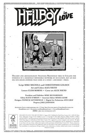 Read Hellboy in Love: The Art of Fire  1 Page 2 in English