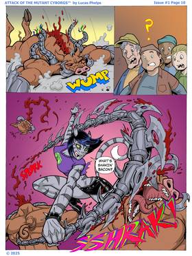 Read Attack Of The Mutant Cyborgs!  4 Page 1 in English