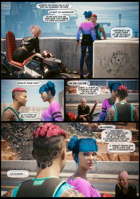 Read cyberpunk2077 she fell first  4 Page 5 in French