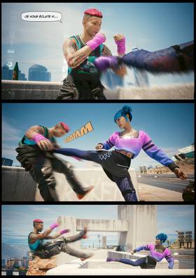 Read cyberpunk2077 she fell first  4 Page 8 in French