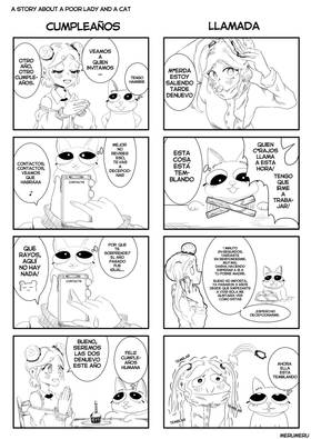 Read A SHORT STORY ABOUT A POOR LADY AND A CAT (ONE-SHOT)  1 Page 7 in Spanish