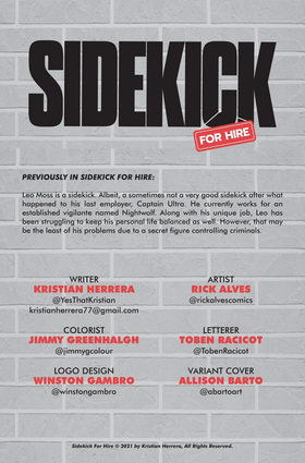 Read Sidekick for Hire  3 Page 2 in English