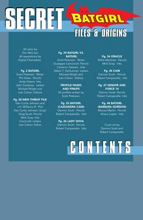 Read Batgirl Secret Files and Origins (2002-)  1 Page 2 in English