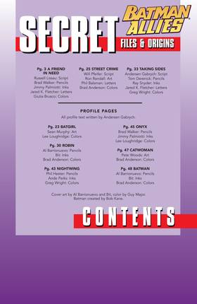 Read Batman Allies Secret Files (2005)  1 Page 2 in English
