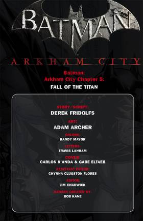 Read Batman: Arkham City (2011-)  10 Page 2 in English
