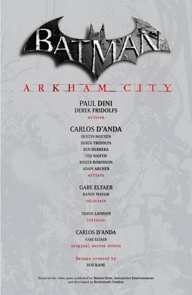 Read Batman: Arkham City (2011-)  1 Page 4 in English