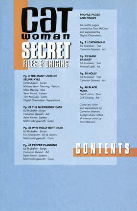 Read Catwoman Secret Files (2002-)  1 Page 2 in English