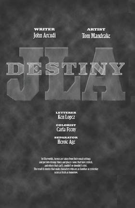 Read JLA: Destiny (2002-)  1 Page 2 in English