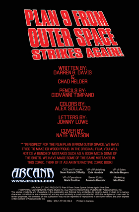 Read Plan 9 From Outer Space Strikes Again!  1 Page 2 in English