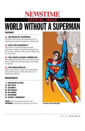 Read Newstime: The Life and Death of Superman (1993-)  1 Page 4 in English