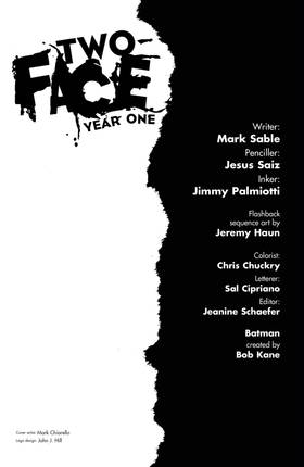Read Two-Face: Year One (2008-)  1 Page 2 in English