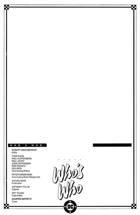 Read Who's Who Update (1987)  3 Page 3 in English