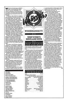 Read Who's Who: The Definitive Directory of the DC Universe (1985-1987)  1 Page 3 in English