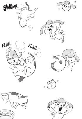 Read With a Dog AND a Cat, Every Day is Fun  1 Page 3 in English