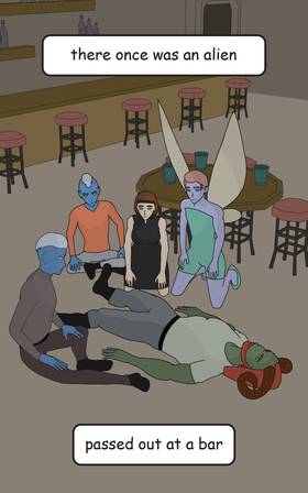 Read Cosmic Tavern  4 Page 1 in English
